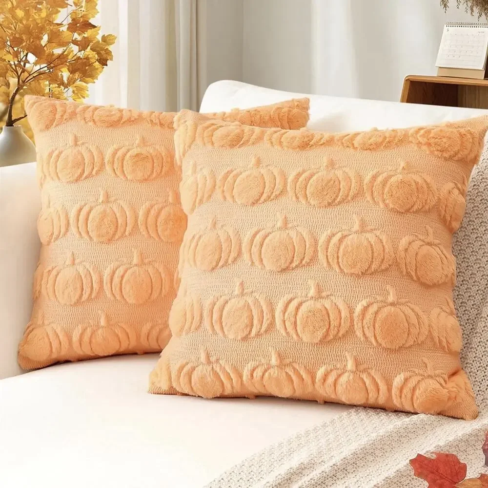 Artscope Fall Pillow Covers 18 x 18 Set of 2 Decorative Autumn Pumpkin